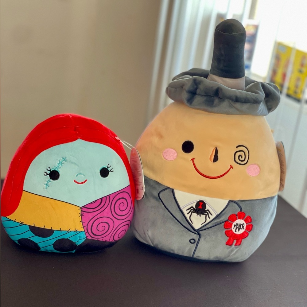 NWT Disney Squishmallows The Mayor 12 in. and Sally 8 in.